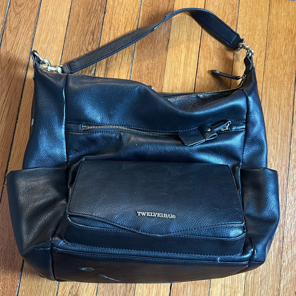 Twelve little black diaper bag